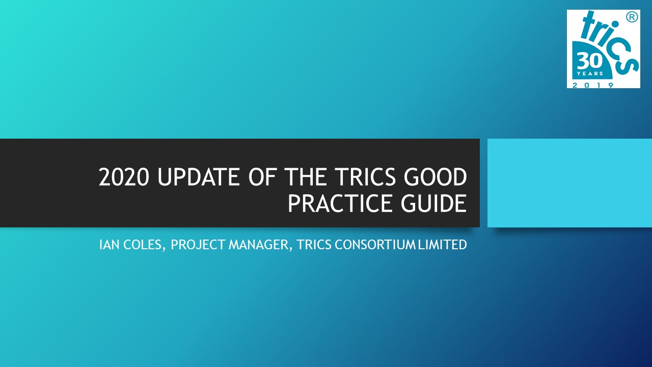 TRICS Good Practice Guide Update